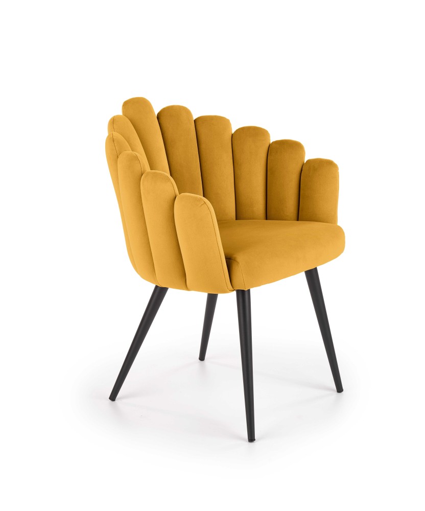 K410 krzesło musztardowy velvet (1p1szt) K410 krzesło musztardowy velvet (1p1szt)