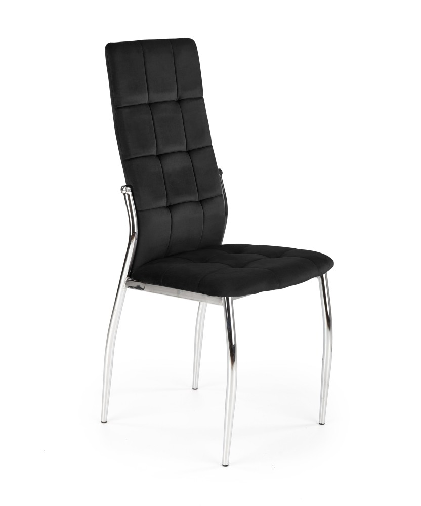 K416 krzesło czarny velvet (1p4szt) K416 krzesło czarny velvet (1p4szt)