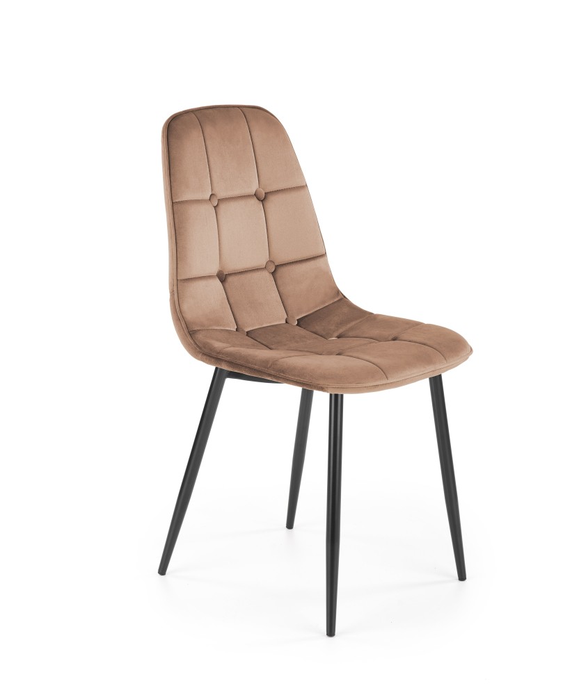 K417 krzesło beżowy velvet (1p4szt) K417 krzesło beżowy velvet (1p4szt)
