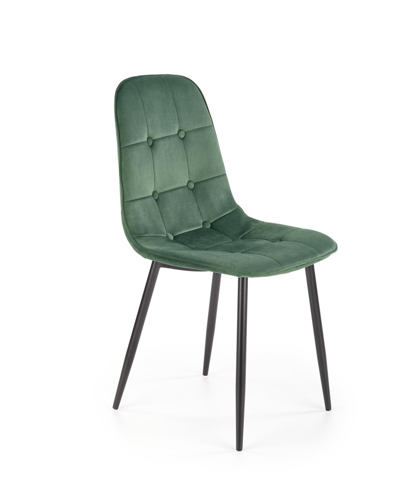 K417 krzesło ciemny zielony velvet (1p4szt) K417 krzesło ciemny zielony velvet (1p4szt)