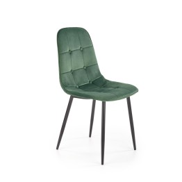 K417 krzesło ciemny zielony velvet (1p4szt)