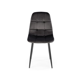K417 krzesło czarny velvet (1p4szt)