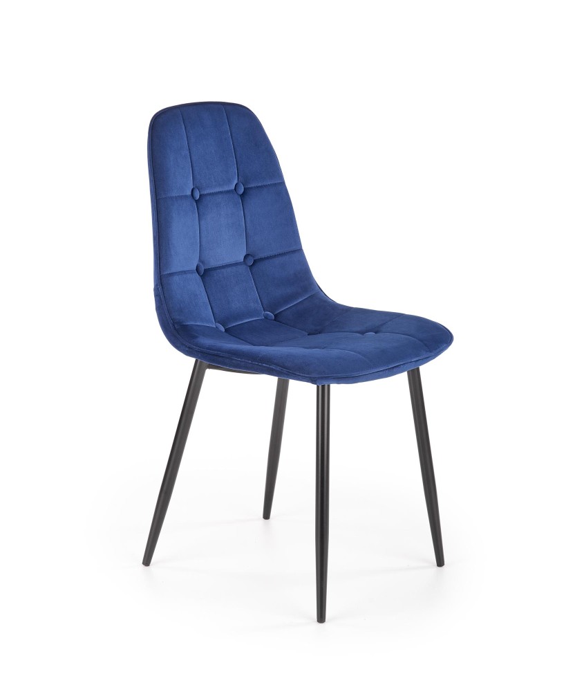 K417 krzesło granatowy velvet (1p4szt) K417 krzesło granatowy velvet (1p4szt)