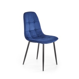 K417 krzesło granatowy velvet (1p4szt)