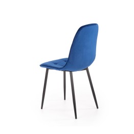 K417 krzesło granatowy velvet (1p4szt)
