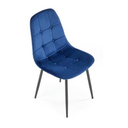 K417 krzesło granatowy velvet (1p4szt)
