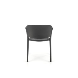 K491 krzesło plastik czarny (1p4szt)